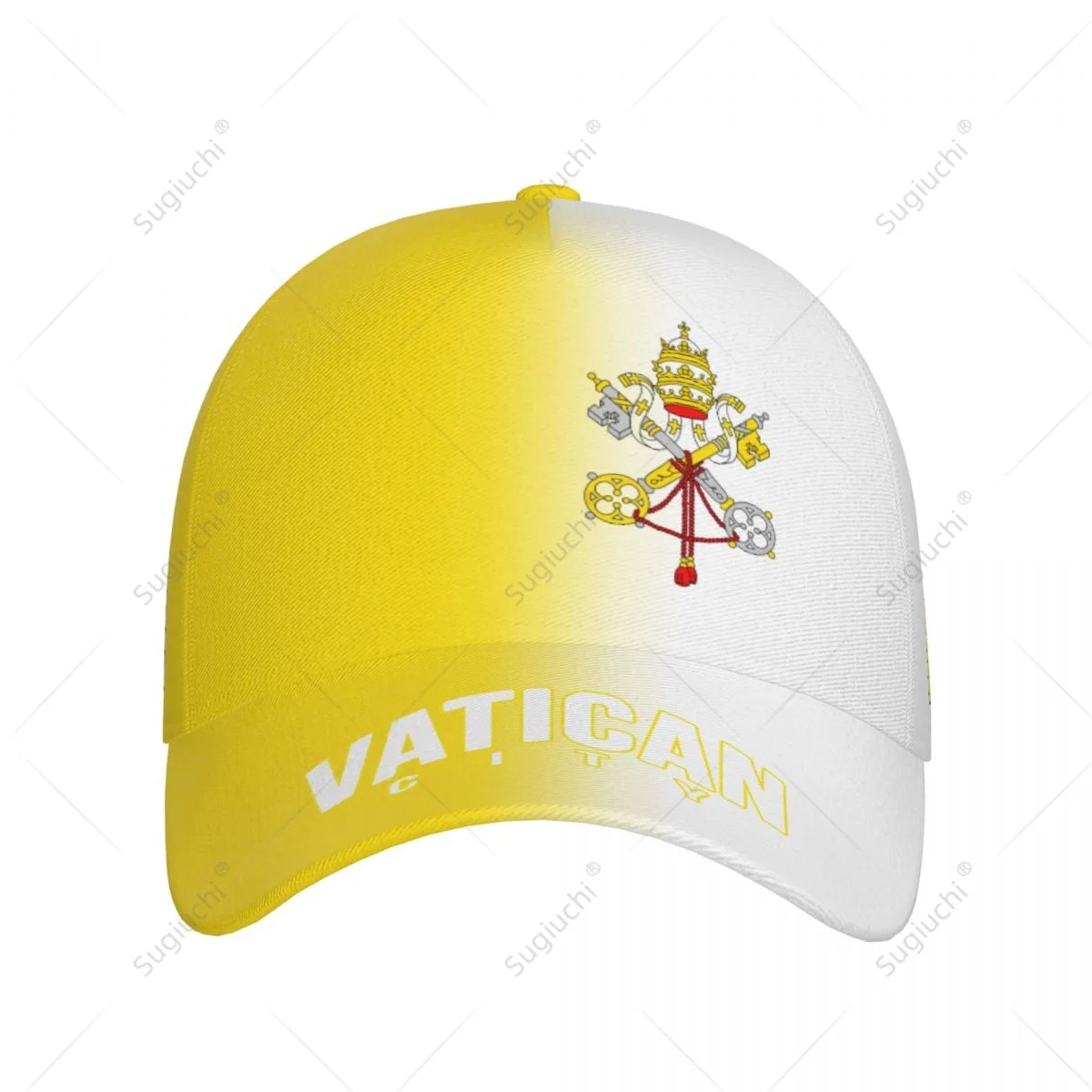 Unisex Baseball Cap Hat Vatican City Flag Gradient Color 3D Printing for Tennis Outdoor Bike Bicycle Golf Baseball Sports Fans