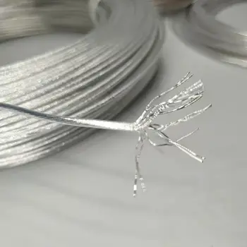 免運費 10米 ACROLINK 高純度鍍銀 6N OCC 適用於 HiFi 音響 DIY 擴大機耳機音箱內部佈線線纜 10 最佳銷售 純銀線纜 - №10