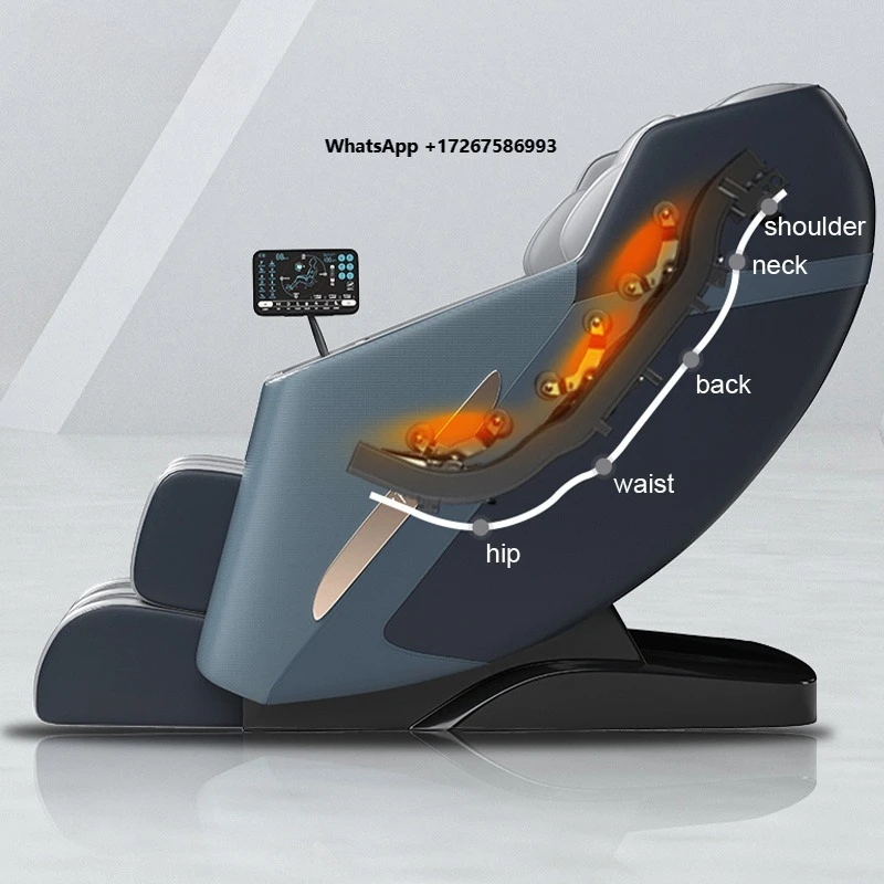 12 Auto Modes & 6 Massage Techniques One-Touch Start Professional Massage Chair for Body Comfort