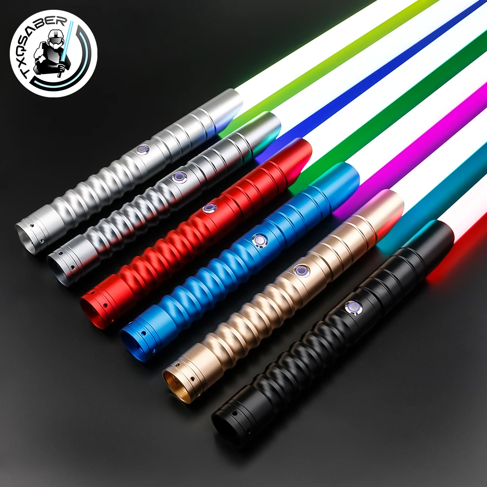 TXQSABER Neo Pixel Light Sword Smooth Swing Heavy Dueling Metal Hilt RGB Blaster Sound Cosplay Role‑play Adult Collection Toy view 2