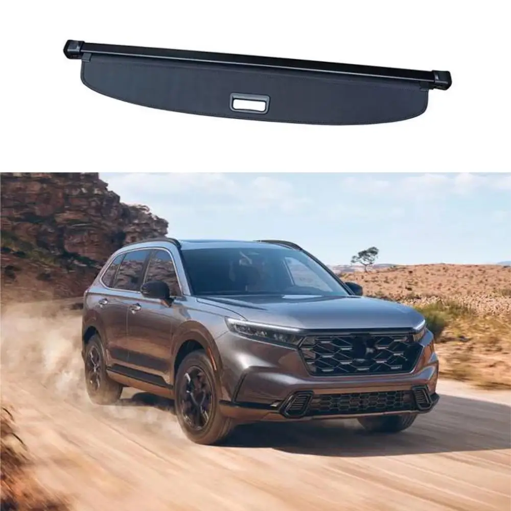 

Black Canvas Rear Trunk Shade Retractable Cargo Cover for Honda CRV 2023