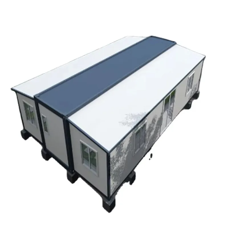 Deposit 20 40 Foot Twin Wing Container Villa Expandable Mobile Prefab House Steel Sandwich Living Steel Construction House