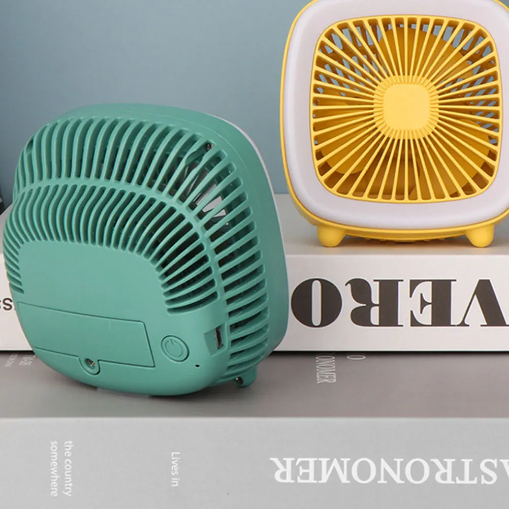 

1Pcs USB Portable Mini Fan with LED Lamp Multifunctional Desk Fan Reading Supplemental Night Light for Home Use