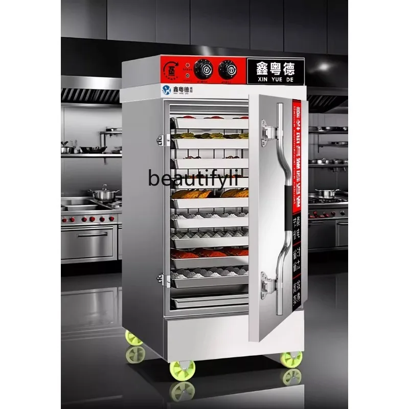 

Commercial Automatic Electric Steamer for Rice, Steamed Buns, and Vegetables, Gas Steamer for Canteens