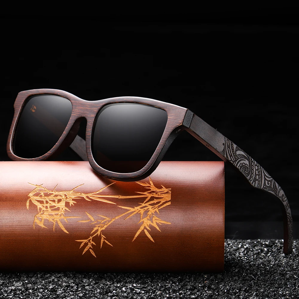 XSW Handmade Natural Brown Wooden Sunglasses Women Men Brand Design Vintage Fashion Glasses Polarized Lens Dropshipping