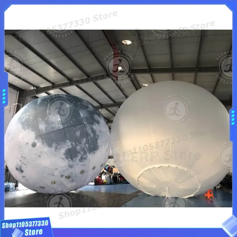 Giant Inflatable Moon Ball Amazing LED Light Up Decor for Party Event Wedding Stage Display Custom Printing Service Available