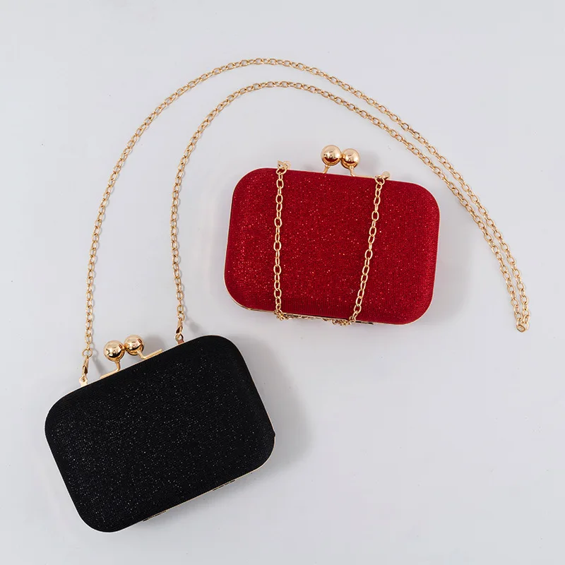Gold Bags for Women 2025 New Luxury Handbags Designer Elegant Evening Party Clutch Purse Bling Crossbody Shoulder Female Bags