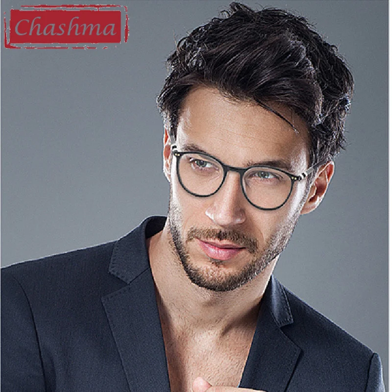 Chashma Acetate Optical Frame Round Women Prescription Crystal Gafas Men Spring Hinge Fashion Light Weight Retro Eyewear