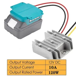 DC 18V to 12V Step Down Voltage Regulator Converter Adapter for Makita Li-ion Battery 10A 120W DIY Adapter Automatic Buck Boost