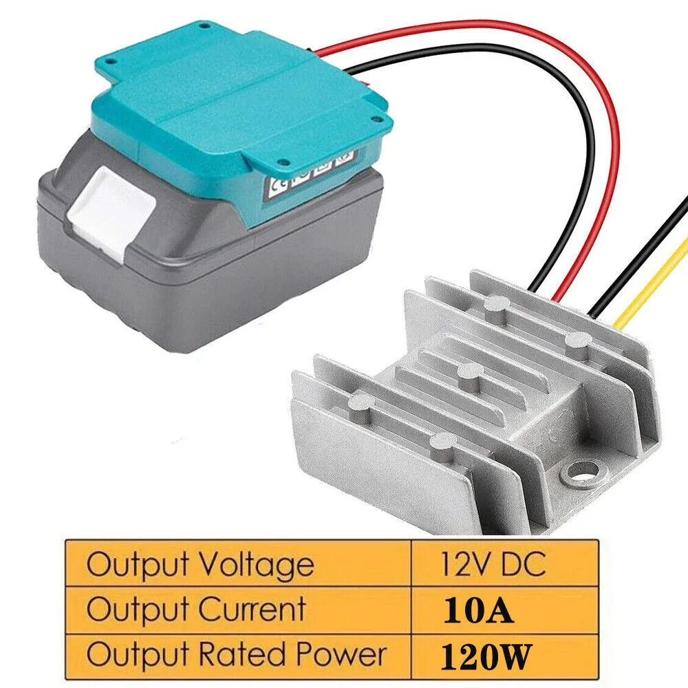 Regulador de Tensão Step Down Adaptador Conversor para Bateria Li-ion Makita Buck Boost Automático Adaptador Faça Você Mesmo dc 18v a 12v 10a 120w