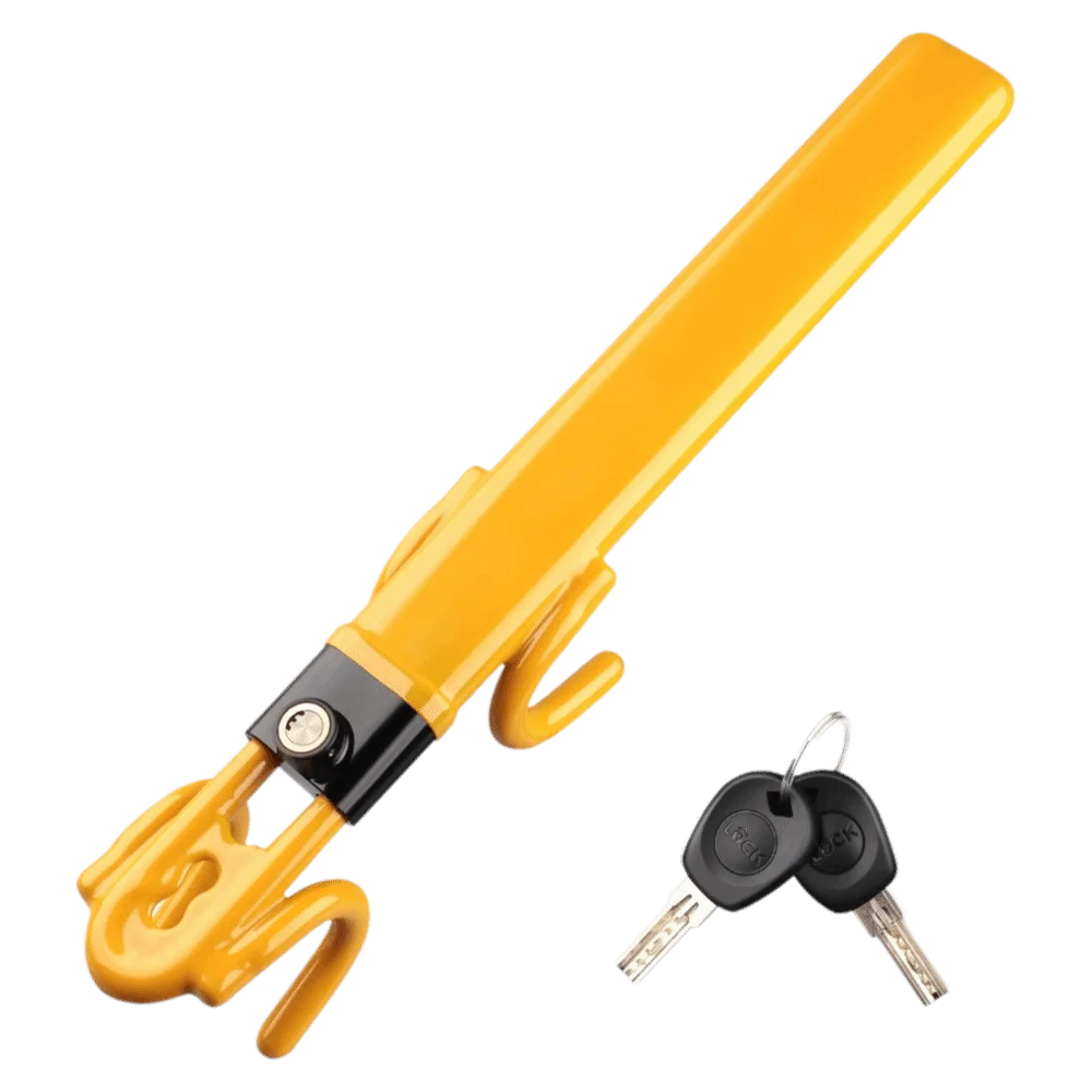 

Portable Car Steering Wheel Brake Lock Security Universal Vehicle Anti-Theft Security Lock Heavy Duty Adjustable Length