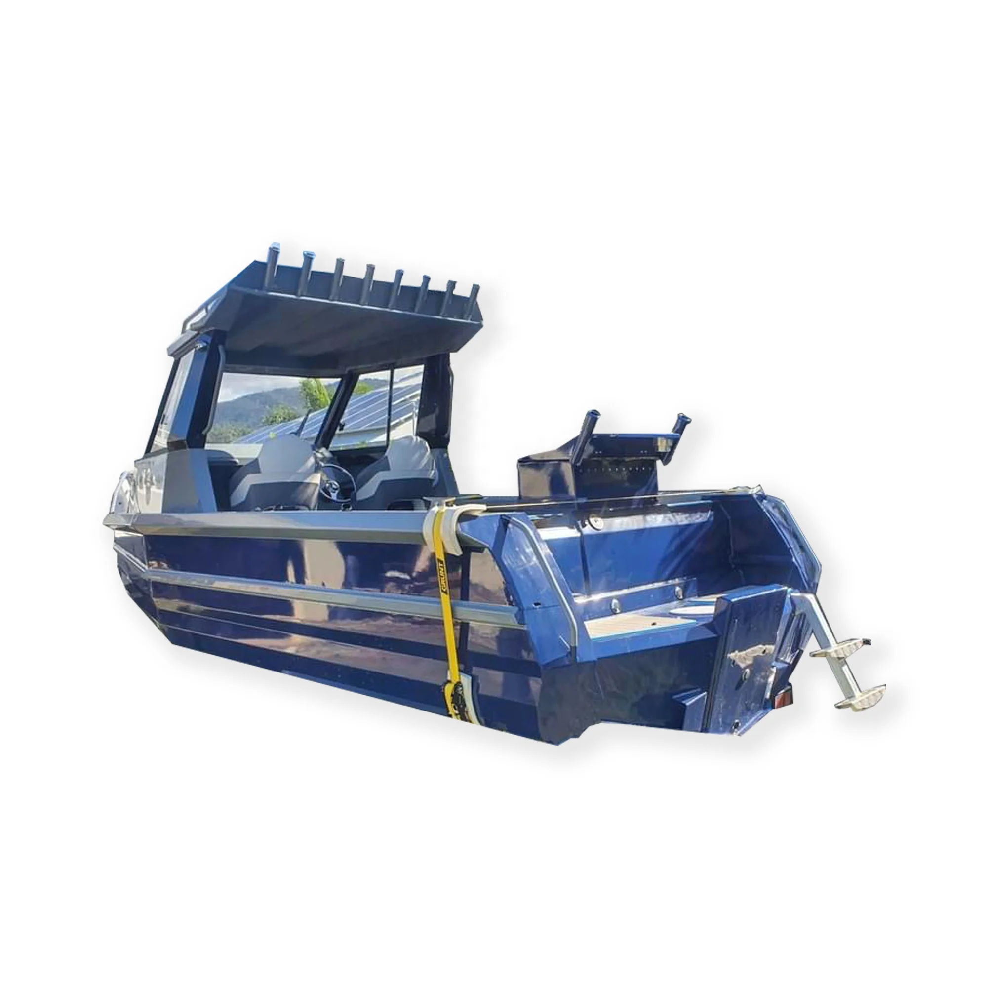 Aluminum Yacht Fishing Bait Boats 6m Welded Aluminum Plate Hull Fishing Boat for Sale