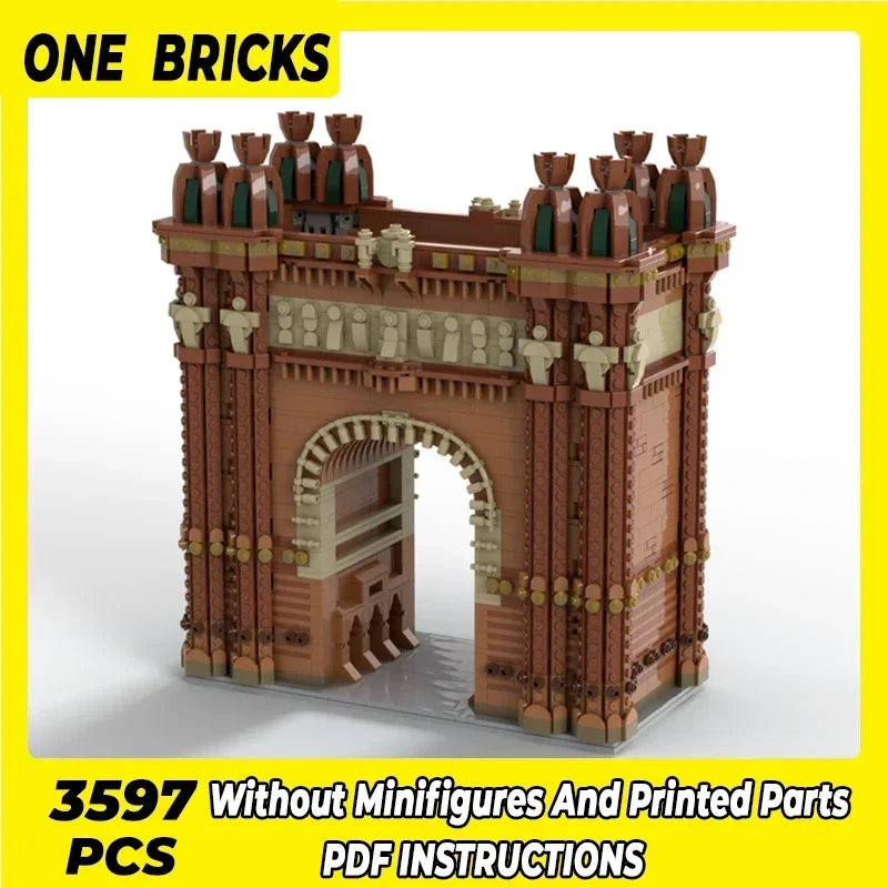 

Модель City Street View Moc Building Bricks Barcelona Monument Technology Модульные блоки Подарки Рождественские игрушки Наборы «сделай сам» Сборка