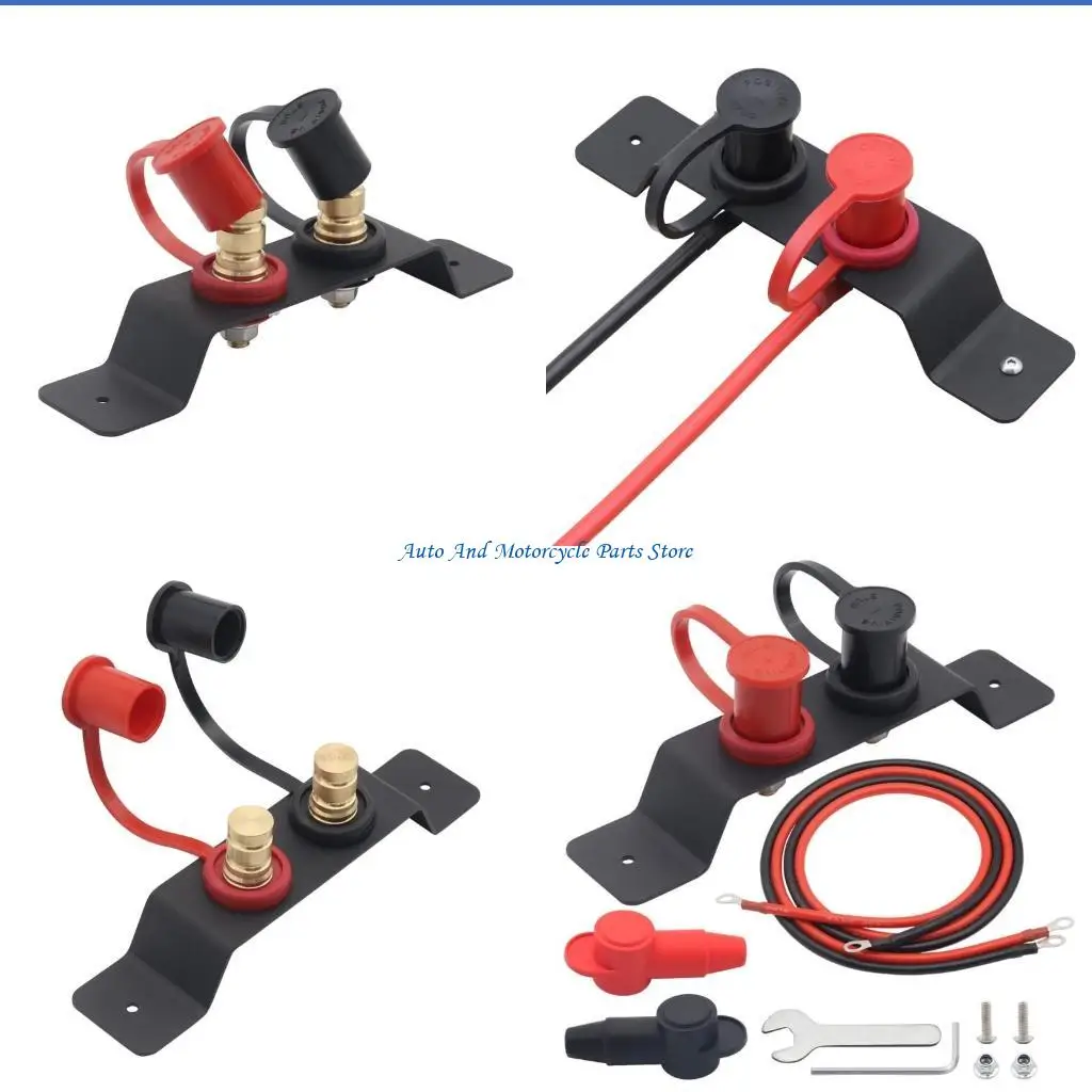 

P9FD Battery Jump Post Starter with Mounting Bracket & Cover for Lawn Mowers ATV