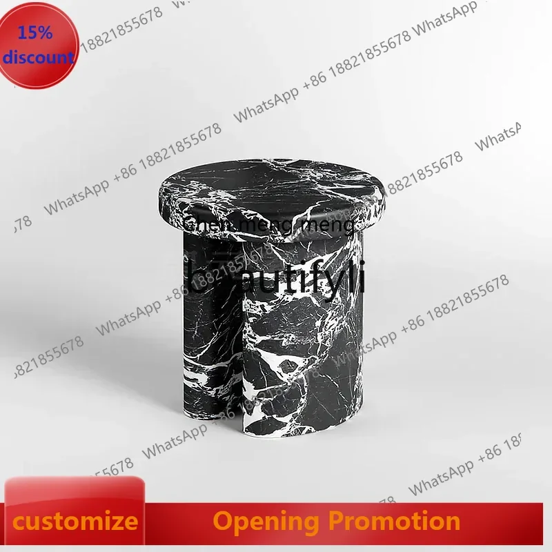 

S7486teae Black marble edge few small apartment sofa small coffee table