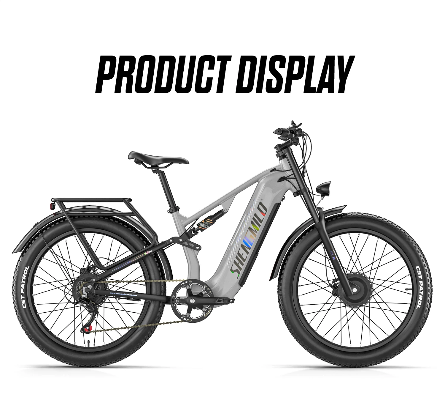 Shengmilo S600 pro Latest Version Adult Electric Bicycle, 48V 25Ah Battery, 80‑90KM Long Range under Pedal‑Assist Mode, 26*3.0‑Inch All‑Terrain Wide Tires, Urban Commuting E‑Bike
