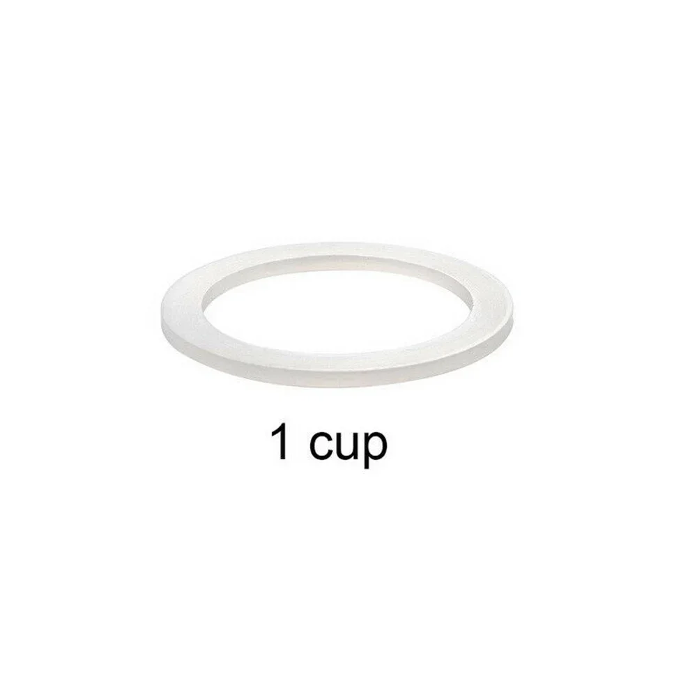 Replacement Moka Express Seal Cafe Coffee Tools Hot Sale Practical White 1 Pcs 1/2/3/6/9/12 Cup 39/42/50/54/63/73mm