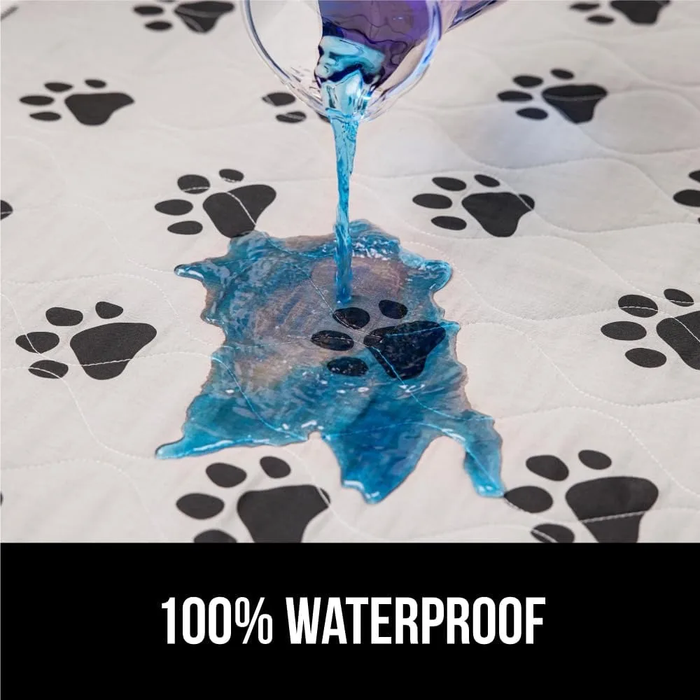 Washable Puppy Pads, 2-Pack 46x28 Inch, Slip Resistant Waterproof Mat for Dog Crate Training and Furniture Protection