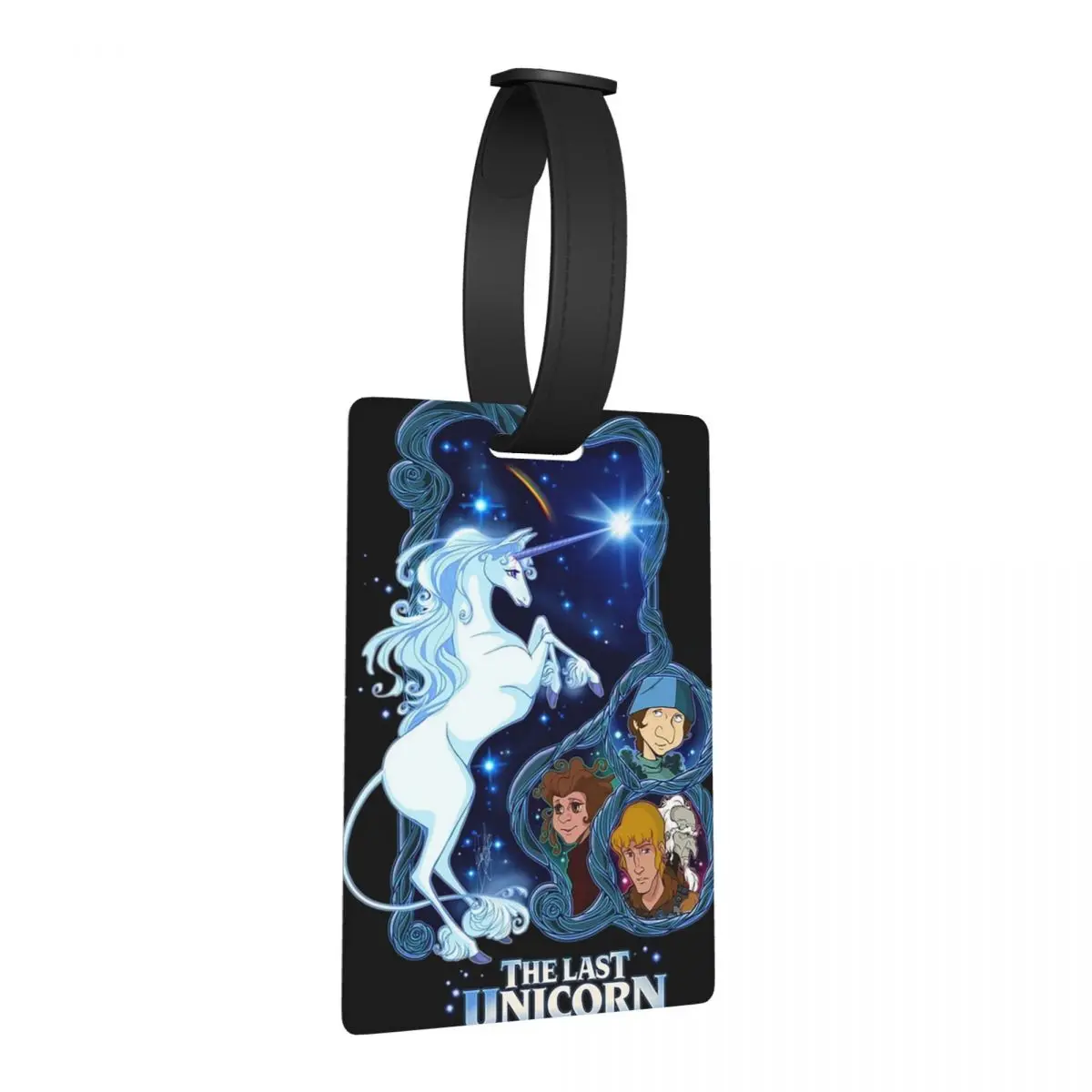 

Багажные бирки «Последний единорог», аксессуары для чемодана, дорожная портативная багажная бирка, держатель этикетки, идентификационное имя, адрес