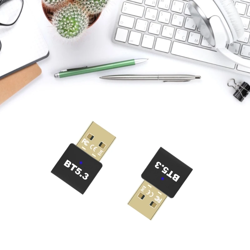 PC 컴퓨터 노트북 오디오용 USB 동글 수신기 Bluetooth5.3 호환 어댑터