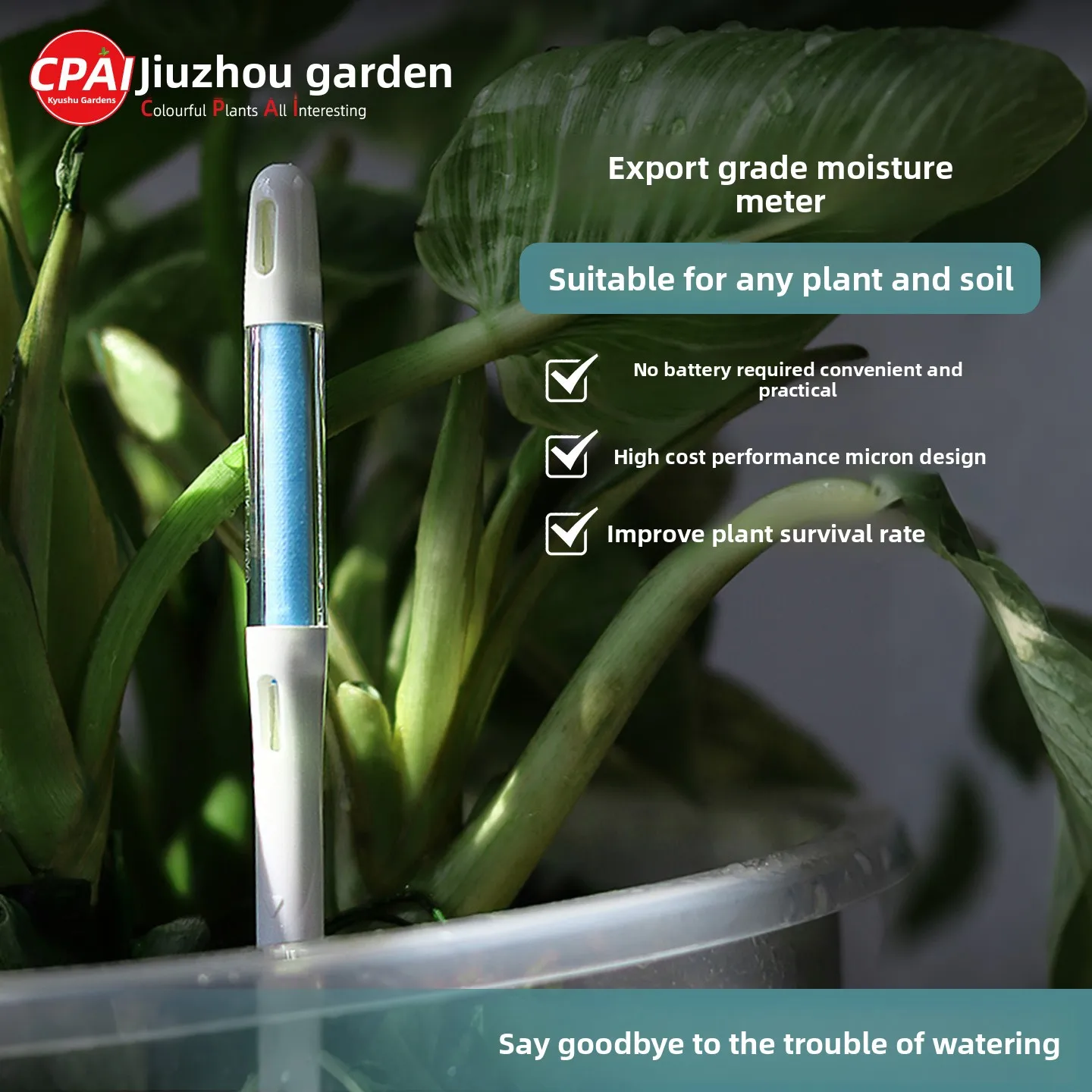 Plant Moisture Meter, Flowerpot Household Watering Measurement, Soil Flower Cultivation, Potted Plant General Moisture Meter