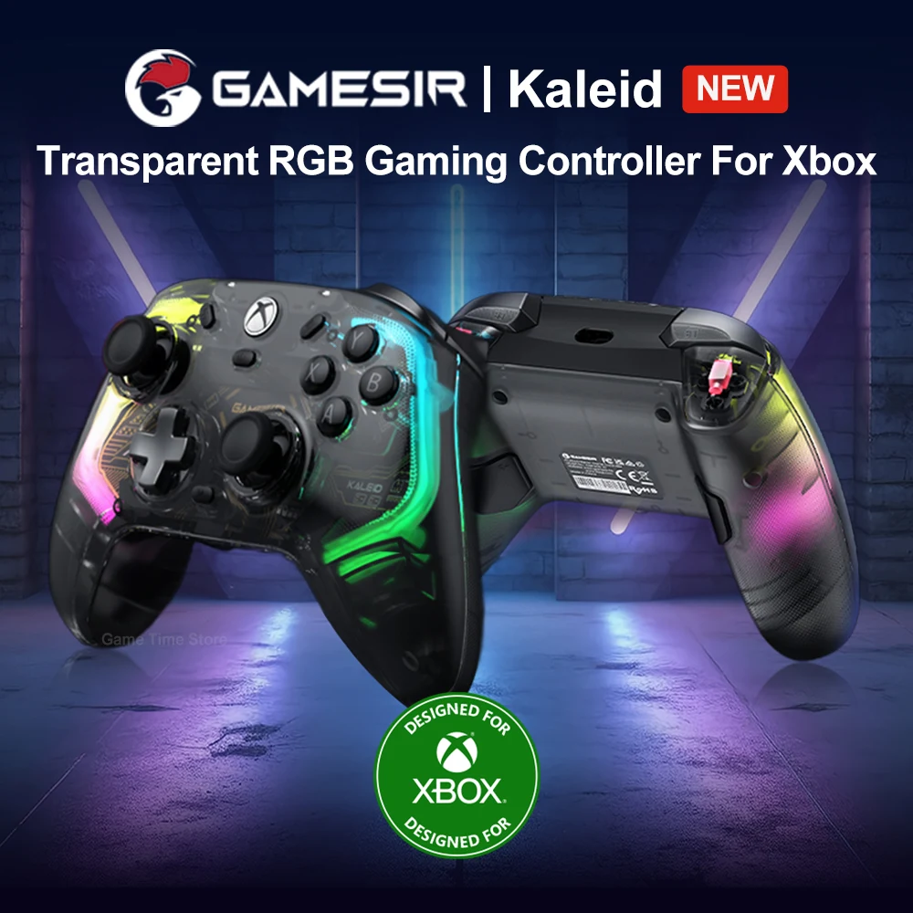 GameSir Kaleid Xbox проводной геймпад для Xbox серии X S один ПК паровой с эффектом Холла технологические микропереключатели и RGB светильник