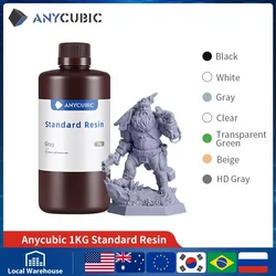 ANYCUBIC 405 nm UV-Harz für 3D-Drucker für Photon Mono 2 Basic 500 g 1 kg Harzflüssigkeit 3D-Druckmaterialien UV-empfindliches Harz