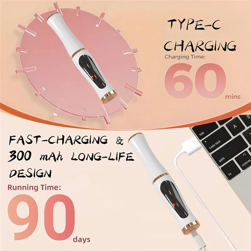 【RABATT】Upgraded LED Screen Eyelash Curler Heated With 5-Second Heating And 3 Temperature Modes To Prevent Burn Long-Lasting