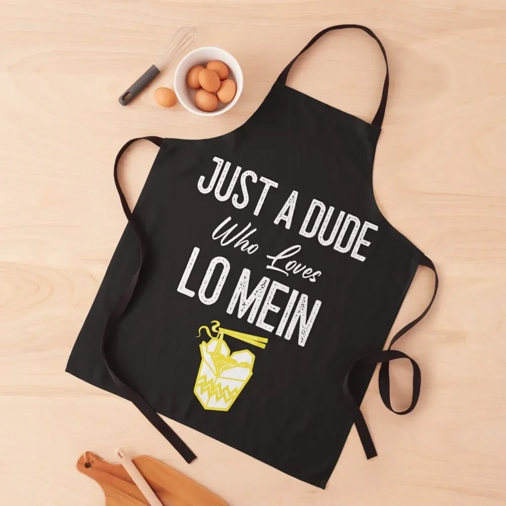 

Just A Dude Who Loves Lo Mein Lo Mein Gift Apron Womens Dresses Things For The Home Dress Apron