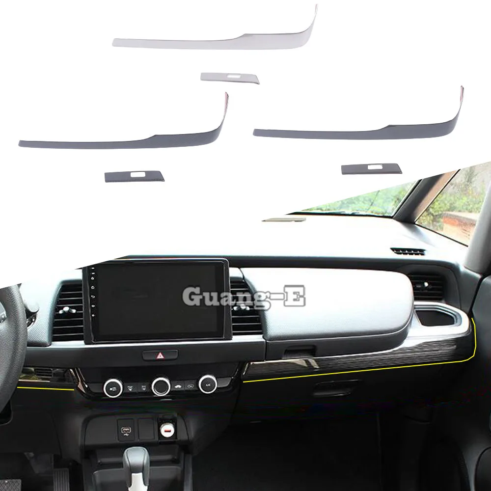 

Styling Glove Box Cover Detector Trim Middle Console Control Dashboard Panel 2PCs For Honda Fit Jazz 2020 2021 2022 2023 2024