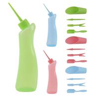 Bonsai Watering Bottle 500ml Small Watering Pot For Plants 5X Set Flower Watering Can Pointed Mouth Curved Head Design