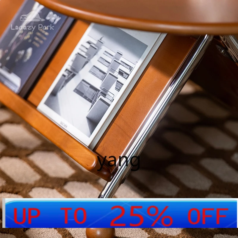 

LH Coffee Table Small Apartment Living Room Solid Wood Low Table Designer Retro Wood Small Table
