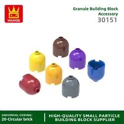 Wange 94Pcs/lot 30151 Round 2x2x1 2/3 Dome Top Building Block Moc Missile Compatible with Brick Children Toys Gift Box