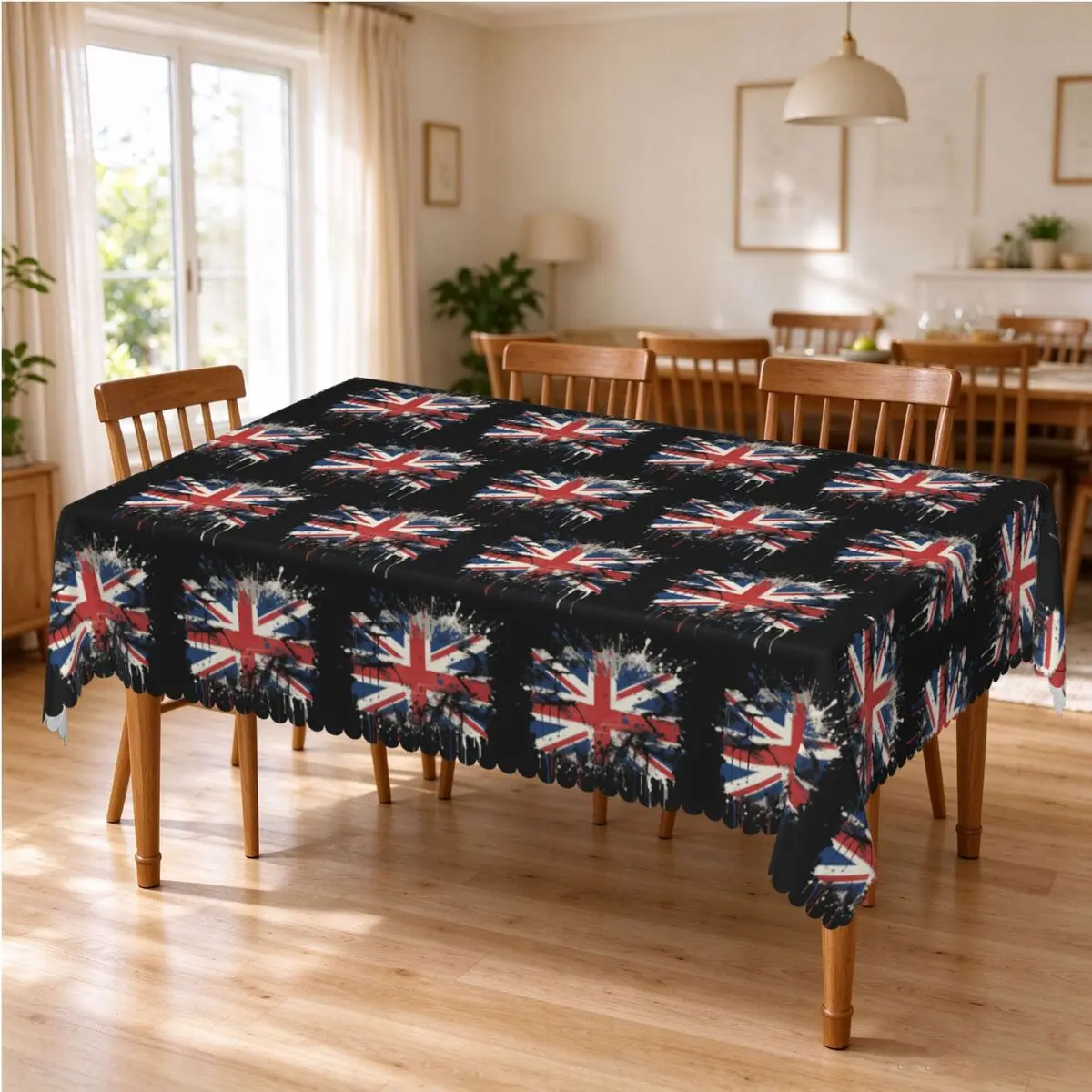 Union Jack Flag Of The UK United Kingdom British Tablecloth Restaurant Kitchen Rectangular Tablecloth Festival Party Table Cover
