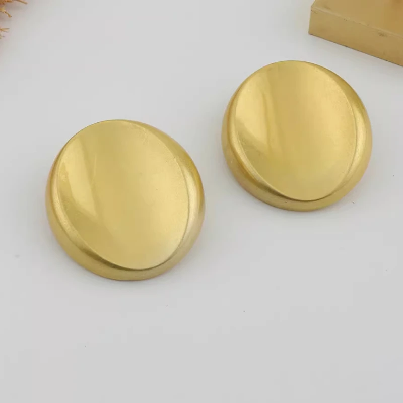 Modern Jewelry European and American Design Metal Geometric Earrings For Women 2024 Trend New Hiphop Cool Style Ear Accessories