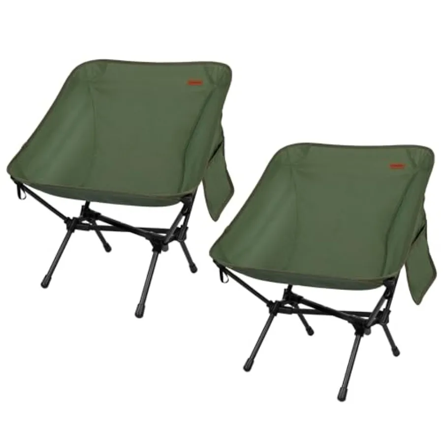 

2 Pack Ultralight Camping Chair Portable Folding Backpacking Chair Compact Camping Chair with Carry Bag for Outdoor Camp Hiking