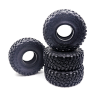 for 1/10 RC Crawler Car TRX4 Defender Bronco AXIAL SCX10 RC4WD D90 G500 4Pcs 1.9inch High Quality Rubber Tires with Lined Sponge