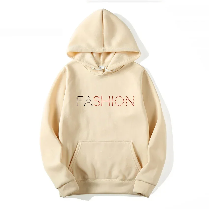 

fashion Wave point Printed Hoodies Women Street Style Hip Hop Hoody Autumn Loose Fleece Clothing Comfortable Pullover Sweatshirt