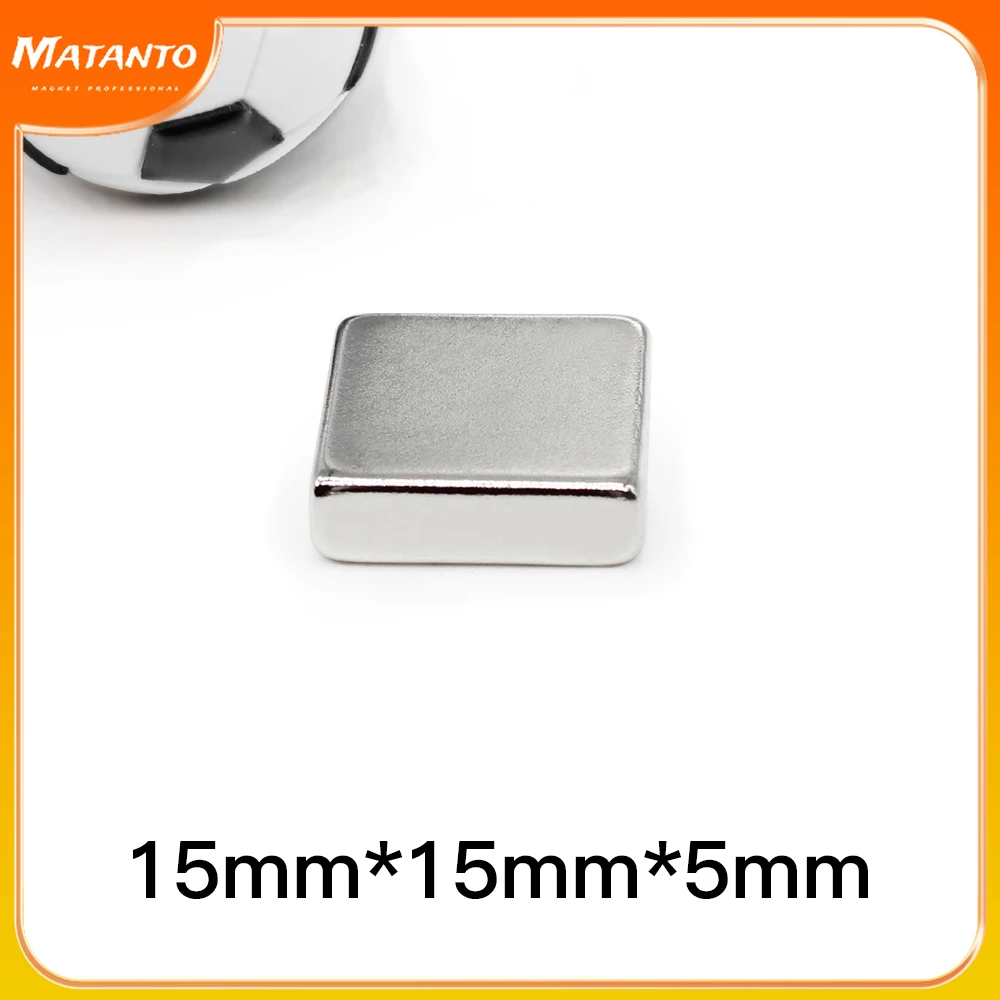 

2/5/10/20/30/50PCS 15x15x5 mm Block Strong Powerful Magnets N35 Rectangular Rare Earth Neodymium Magnet 15x15x5mm 15*15*5 mm