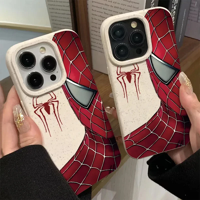 Marvel Spider Man Phone Case for Apple iPhone 15 SE 7 6S Plus XS X XR 13 Pro Max 12 Mini 8 14 Plus 11 13 Soft Funda Cover