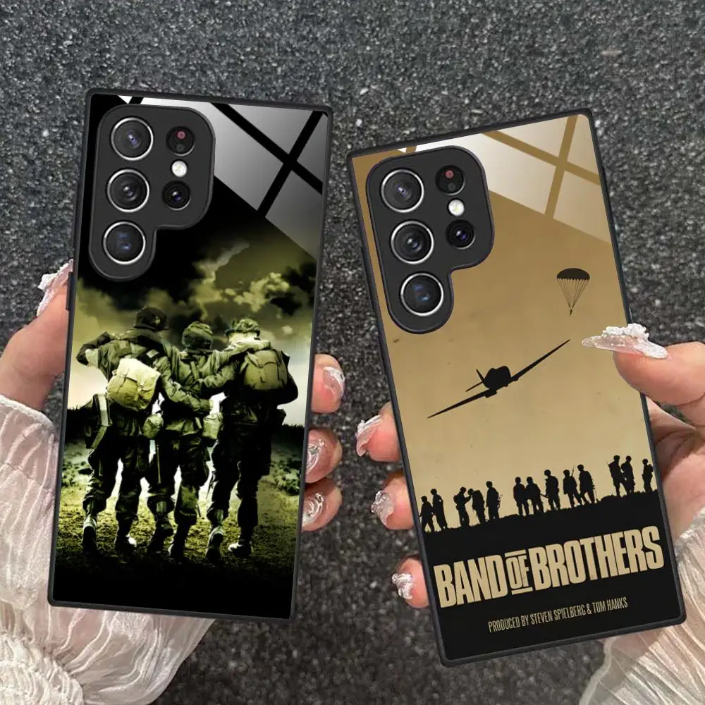 Band of Brothers Phone Case for Samsung Galaxy S26 S25 S24 S23 S22 S21 S20 Note20 Plus FE Ultra Glass Protective Cover