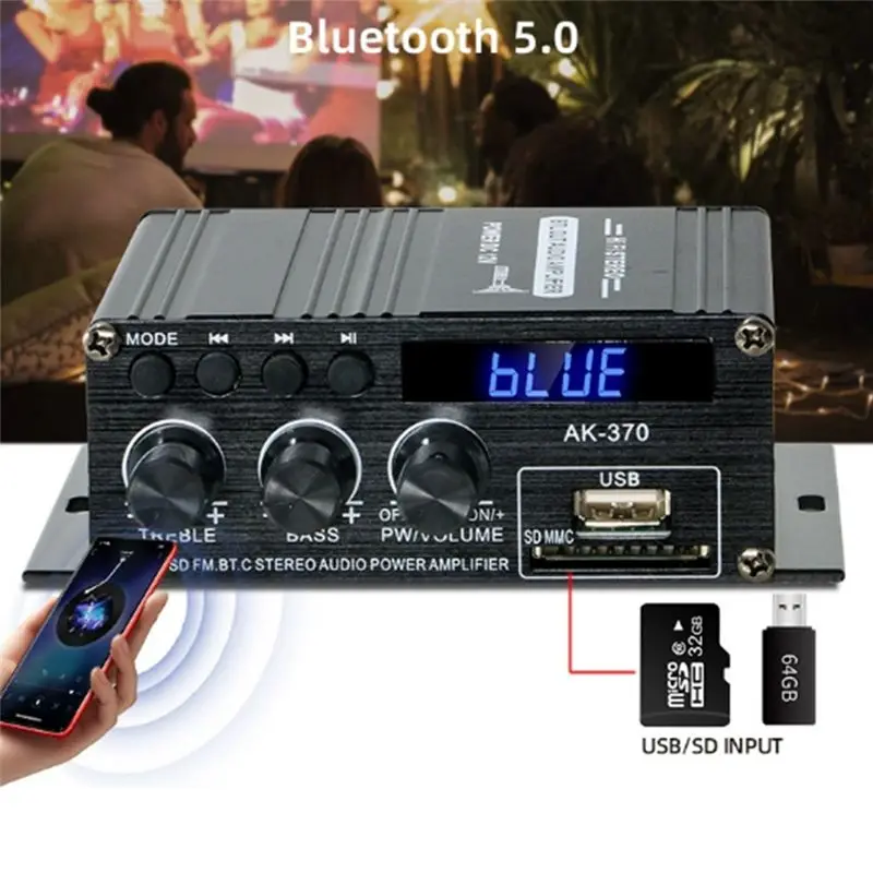 abac-hifi-bluetooth-for-amp-sound-amplifier-20-channel-ak370-digital-audio-12v3a-for-car-home-for-bass-treble-control-black