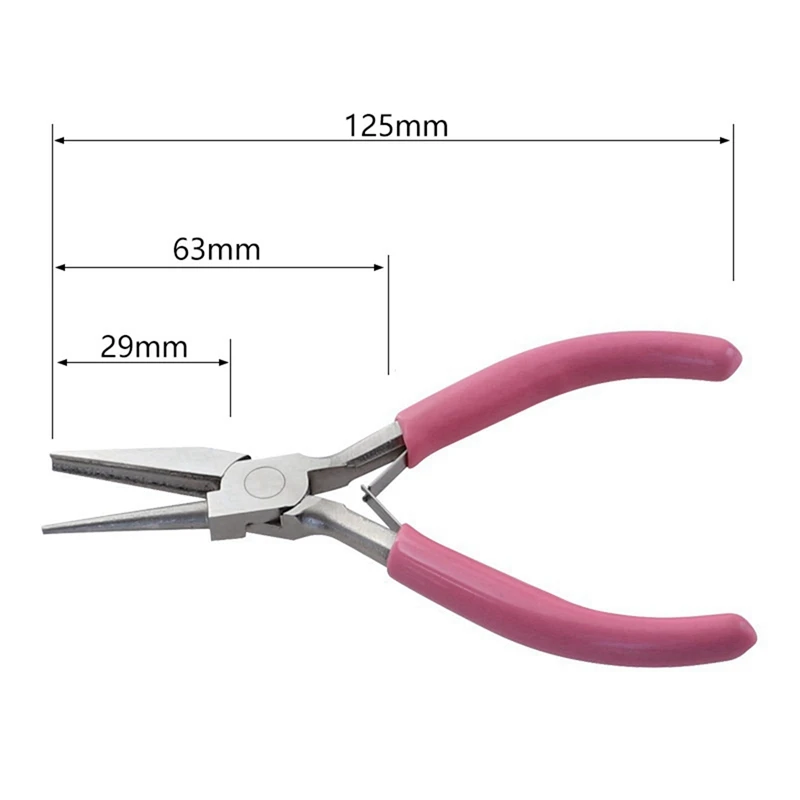 DTA5 3X Round Concave Wire Looping Plier Jewelry Making Tool Precision Pliers for DIY Hobby Projects