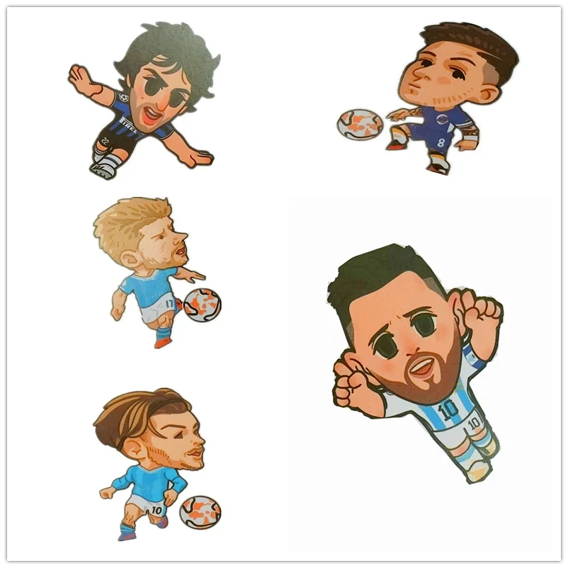 Cartoon Soccer Star Sticker Aesthetic DIY Laptop Phone Skateboard Motorcycle Car Waterproof Messi Cartoon Wall Stickers