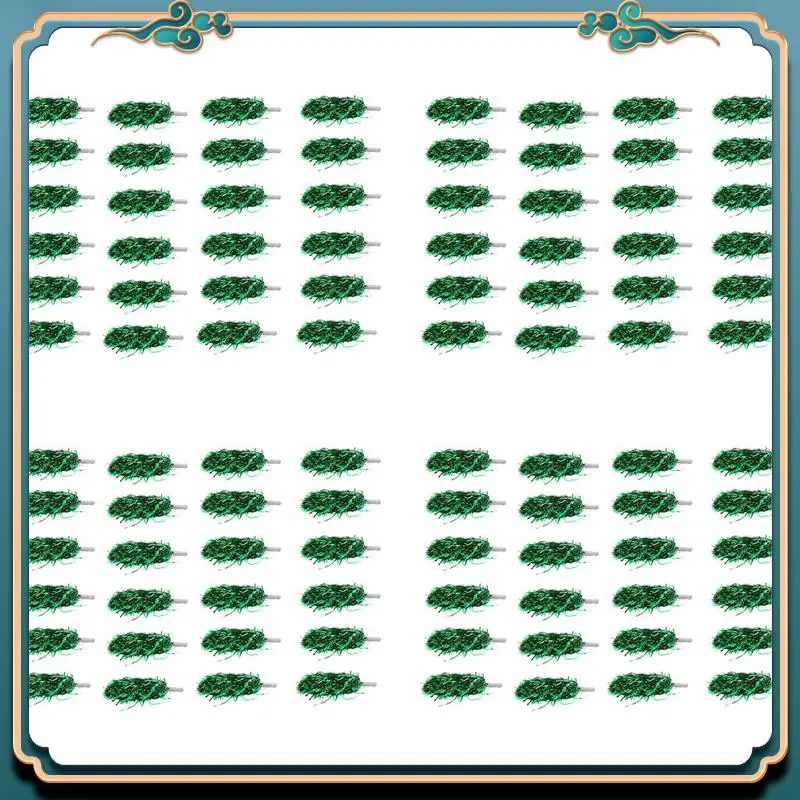 

ABMV-96Pcs Cheerleading Pom Poms Metallic Foil Cheer Pom Poms With Plastic Handle For Adults Kids Cheerleaders Party Green