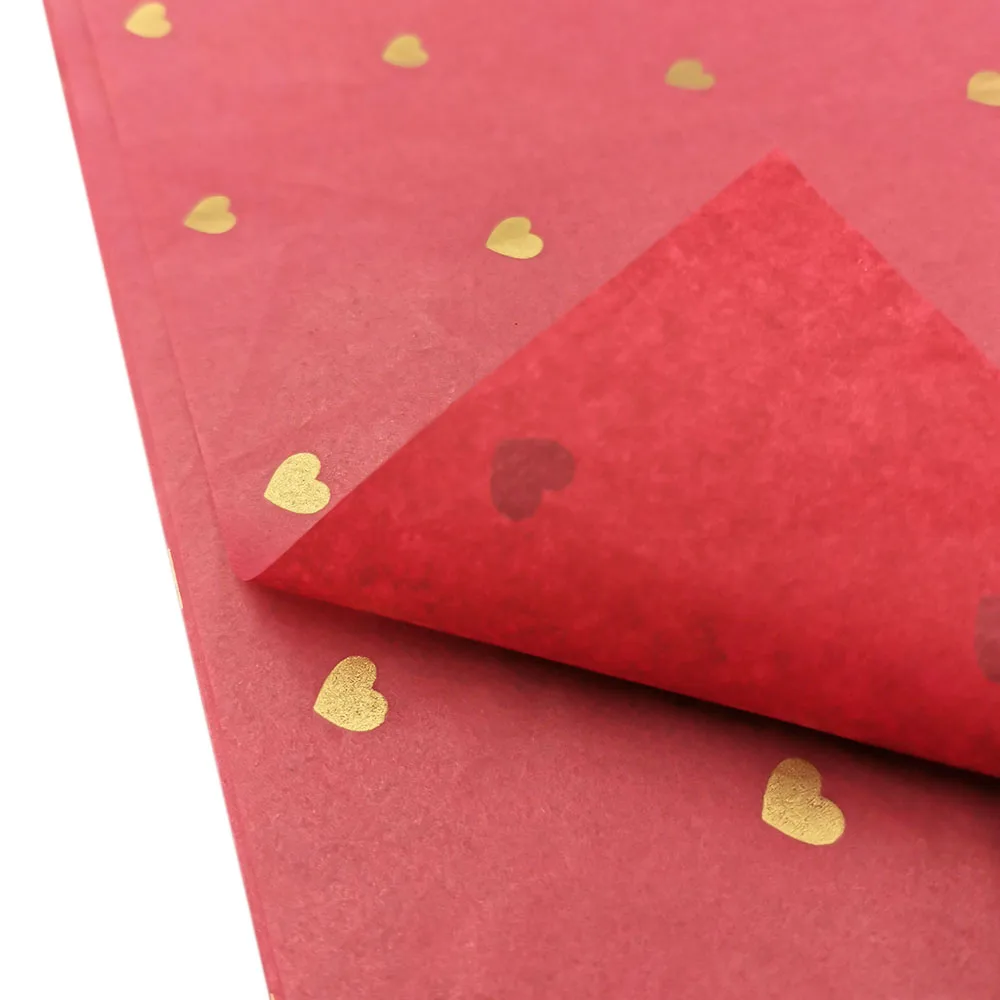 10pcs/set Love Dot Pattern Tissue Paper Festival Gift Flower Packaging Material Home Party Decoration Supplies DIY Handmade