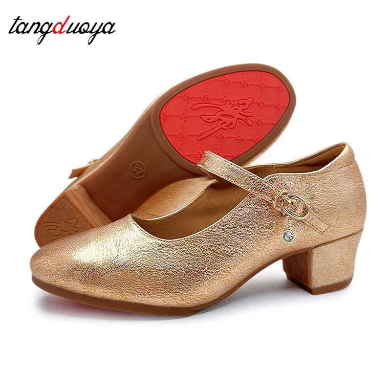 Dance shoes Girls' ballroom dance Waltz professional competition performance training Exercise Women's soft soles shoes