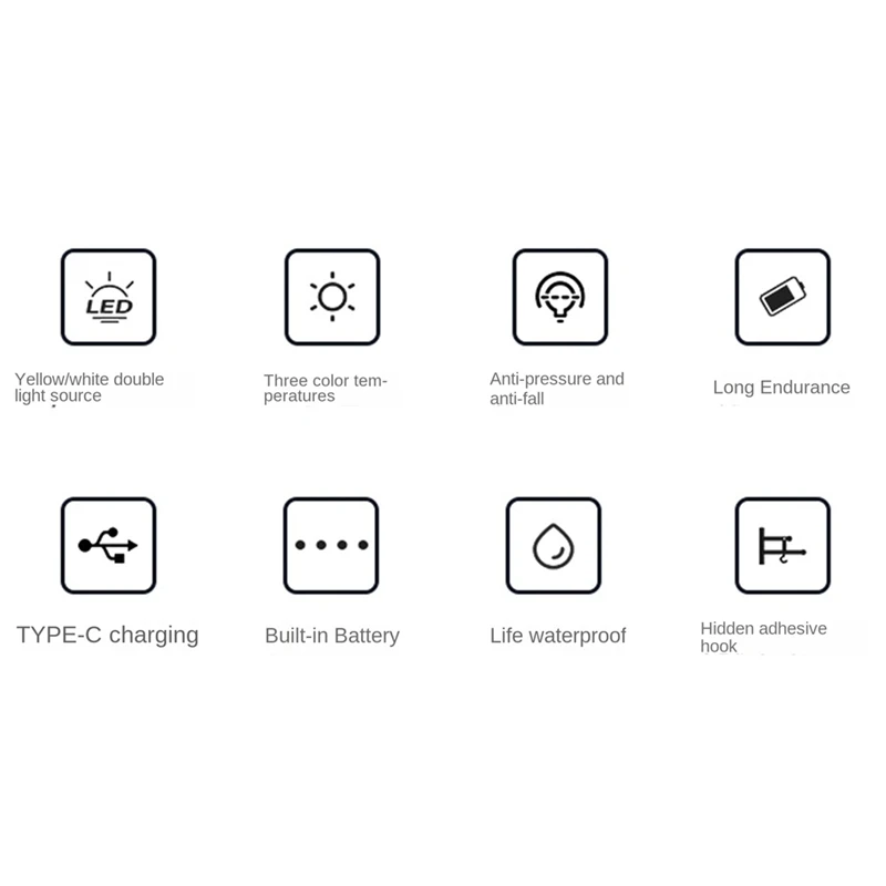 핫! LED 캠핑 랜턴 야외 캠핑 램프, 충전식 걸이식 텐트 조명, 비상 전원용 방수 캠핑 조명