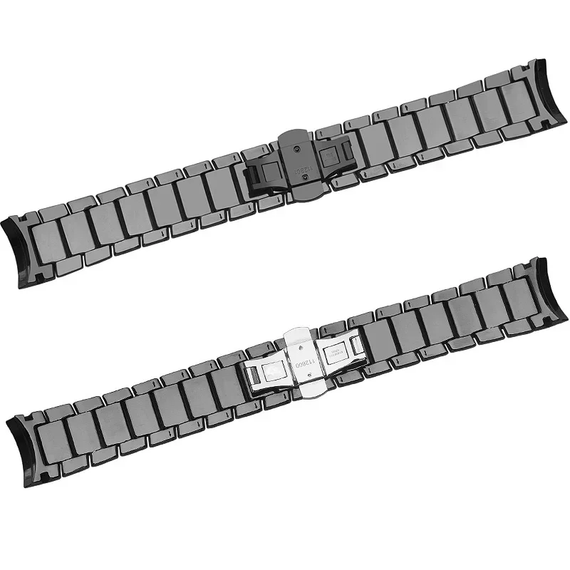 Ceramic Watch Strap for Armani Ar1451 Ar1452 Matte Write Strap Black Bright Sports Men\'s Watch Band Accessories 24mm