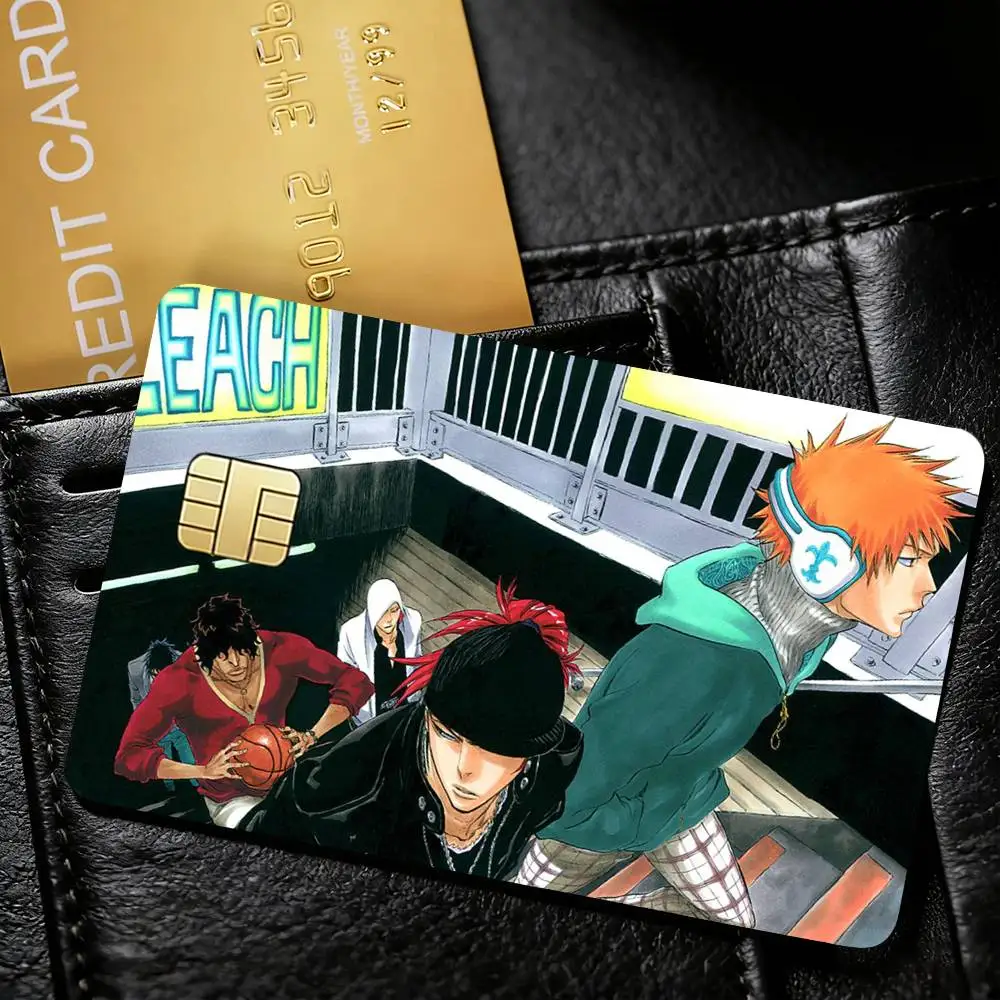 K-Kurosaki I-Ichigo B-Bleach R-Rukia Sticker Decoration Creative Bank Card Bus Metro Waterproof Sticker